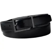 Calvin Klein Bælte 'SQUARE BUKLE 32MM REV/ADJ CINTURA' sort