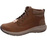 SKECHERS Skecherstil mænd. 205175 Brune læderstøvler Relaxed Fit: Parson - Ederic (46), Beige, Fast, Blonder, Casual