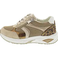Waldlaufer damesneaker - Beige/Leopard - Sko