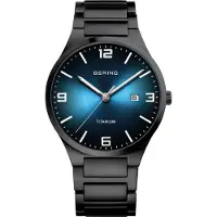 Bering Herreur 15240-727 Titanium Blå/Titanium Ø40 mm