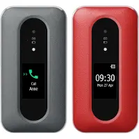 Doro Leva L30 4G, klaptelefon med store taster, grafithvid