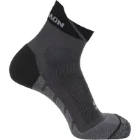 Salomon - Trail running tøj - Socks Speedcross Ankle Black Magnet Quarry til UnisexUld - Størrelse 42-44 - Sort