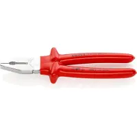 Knipex 03 07 180, Lineman''s tænger, Stål, Plast, Rød, 180 mm, 285 g