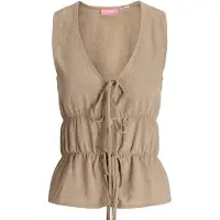 Jack & Jones Almira Linen Jjxx ærmeløs Bluse