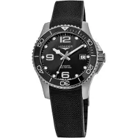 Longines Herreur L3.780.4.56.9 HydroConquest Sort/Gummi Ø39 mm