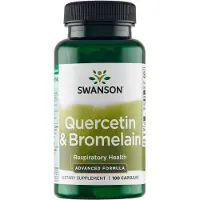 Swanson Health , Quercetin & Bromelain, 100 Kapsler