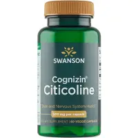 Swanson Health , Cognizin Citicoline, 500 mg, 60 Veggie Kapsler