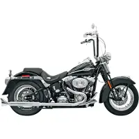 Bassani Xhaust True Dual Harley Davidson Fls 1690 12-17/fls 1690 Abs 12-17 Ikke-homologeret Fuldt Linjesystem
