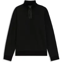 BOSS Sweatshirt med høj krave i bomuld