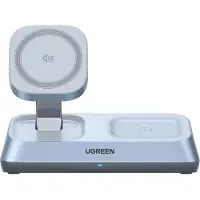 UGREEN MagFlow Qi2.2 25 W 3-in-1 Magnetic Wireless Charger Station