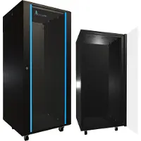 Extralink - Rack kabinet - gulvstående - sort - 27U - 19