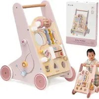 Viga Toys Medinis rožinis stumdukas PolarB