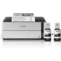 Epson EcoTank M1170 - Printer - S/H - Duplex - blækprinter - kan genopfyldes - A4/Legal - 1200 x 2400 dpi - op til 20 spm - kapacitet: 250 ark - USB 2.0, Gigabit LAN, Wi-Fi(n) - hvid