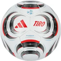Adidas Fodbold Tiro Pro - Hvid/Sort/Rød, størrelse Ball SZ. 5