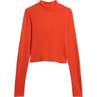 Superdry Superdrytil kvinder. W6011737A Langærmet t-shirt med åben ryg, orange (XL), Casual, Lange ærmer