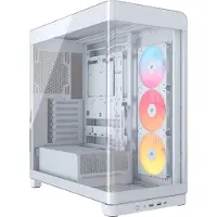 Corsair FRAME 4500X RS-R ARGB - Mid tower - udvidet ATX - sidepanel med vindue (hærdet glas) - ingen strømforsyning (ATX) - hvid - USB/Lyd