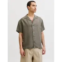 Jack & Jones Blalawrence Linen Resort Kortærmet Skjorte