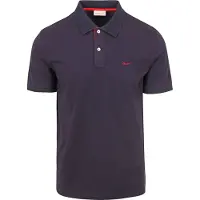 Gant Contrast Piqué pooshirt, marinebå Bå Mørkebå måe