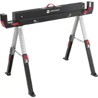 Toolcraft TO-10311630 Stål Arbejdsbuk Sammenklappelig , Kan indstilles i højden 590 kg (B x T) 1157 mm x 687 mm 9.75 kg 1 stk