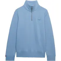 Superdry Superdrytil mænd. M2013750A Essential Half sweatshirt blå (3XL), Casual, Bomuld