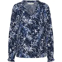 Cream Bluse 'CRTiah' navy / blandingsfarvet / hvid