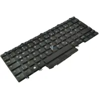 Dell - Notebooks udskiftningstastatur - med pegepind - bagbelyst - tysk