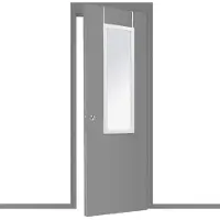5 Five dør-/vægspejl 35x109 cm hvid