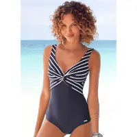 LASCANA Badedragt navy / hvid
