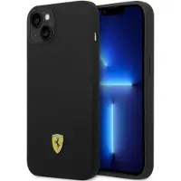 Ferrari FEHCP14MSIBBK iPhone 14 Plus 6,7" sort/sort hardcase Silikone Metal Logo
