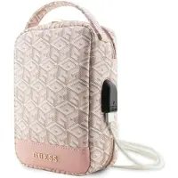 GUESS Taske GUHBHGCFSEP Organizer pink/pink GCube Stripe