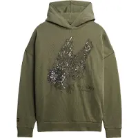 Superdry Superdrytil kvinder. W2012463A Sweatshirt Tatto grøn (XL), Casual, Bomuld