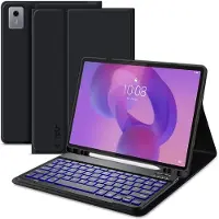 4kom.pl SC-penneetui til Lenovo Idea Tab Plus 12,1 TB-361 – Sort