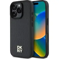 DKNY Repeat Pattern Stack Logo MagSafe iPhone 16 Pro Max-etui - Sort