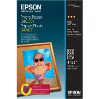 Epson - Skinnende - 102 x 152 mm - 200 g/m² - 500 ark fotopapir - for EcoTank ET-2750, 2751, 2756, 2850, 2851, 2856, 4750, 4850 Expression Home HD XP-15000