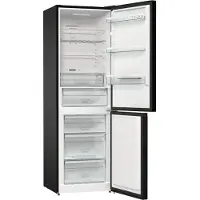 Gorenje NRK6192ABK4 - Køleskab/fryser - bund-fryser - bredde: 60 cm - dybde: 59.2 cm - højde: 185 cm - 300 liter - Klasse E - sort
