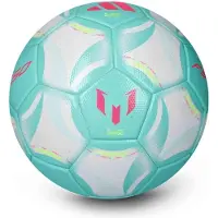 Adidas Fodbold Messi League Aurora Radiante - Hvid/turkis, størrelse Ball SZ. 5