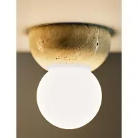 Globen Lighting Torrano væglampe/plafond 13 cm Travertin