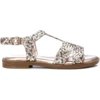Carmela Carmelatil kvinder. 16219904-NUDE Læder sandaler 162199 brun (39), Fast, Spænder, Casual