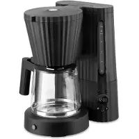 Alessi Plissé kaffemaskine Sort