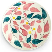 Mateus Flowers leaves serveringsfad Ø34 cm Hvid
