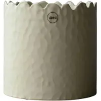 DBKD Flowery krukke Ø16 cm Creme