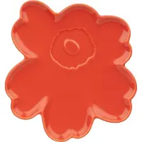 Marimekko Unikko shape fad 20 cm Orange red