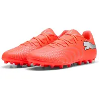Puma Future 9 Play MG Unleashed - Rød/Hvid/Sort/Silver - Multi Ground (MG), størrelse 42