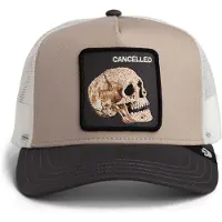 Goorin Bros. Hætte 'Gorra goorin beige calavera cancelled skull trucker cap' beige