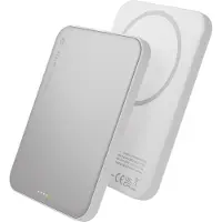 Bramante re-charge - Power Bank 5K Wireless Slim Qi2.2 - 25w Powerbank - Hvid - 5000 mAh