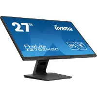 Iiyama ProLite T2752MSC-B1 - LED-skærm - 27 - touchscreen - 1920 x 1080 Full HD (1080p) @ 60 Hz - IPS - 400 cd/m² - 1000:1 - 5 ms - HDMI, DisplayPort - højtalere - sort, mat