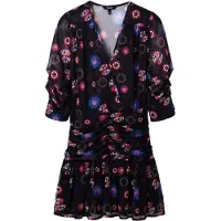 Desigual Kjole 'MOONI-LACROIX' blå / pink / rød / sort