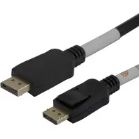 Deltaco DisplayPort-kabel, DP 2.1a, DP54, 0,5m