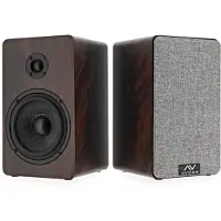 AVCOM 5" Bookshelf Speaker Pair Walnut