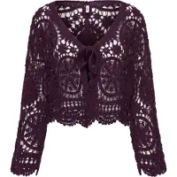 ONLY Cardigan 'ONLWaterly' vinrød